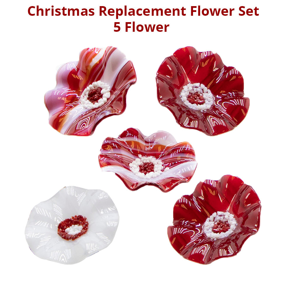Christmas Replacement Flower Set - 5 Flowers