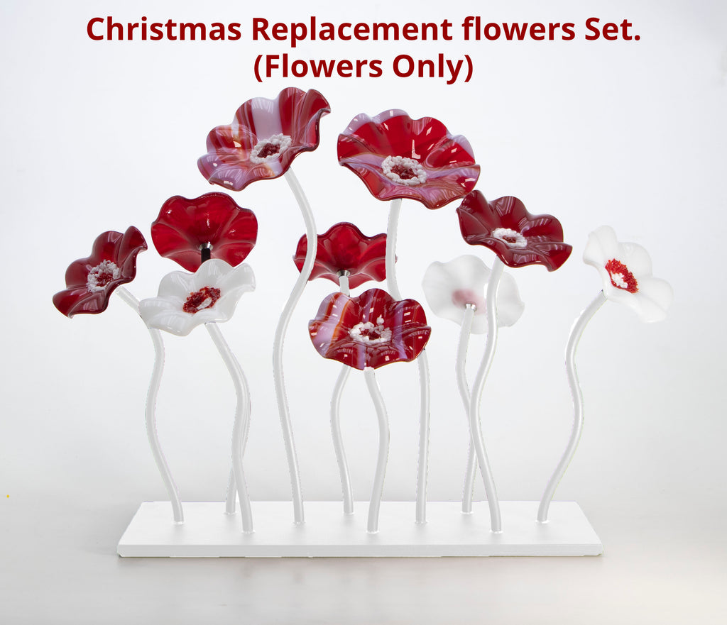 Replacement Christmas Flowers Set - Garden 10 Set