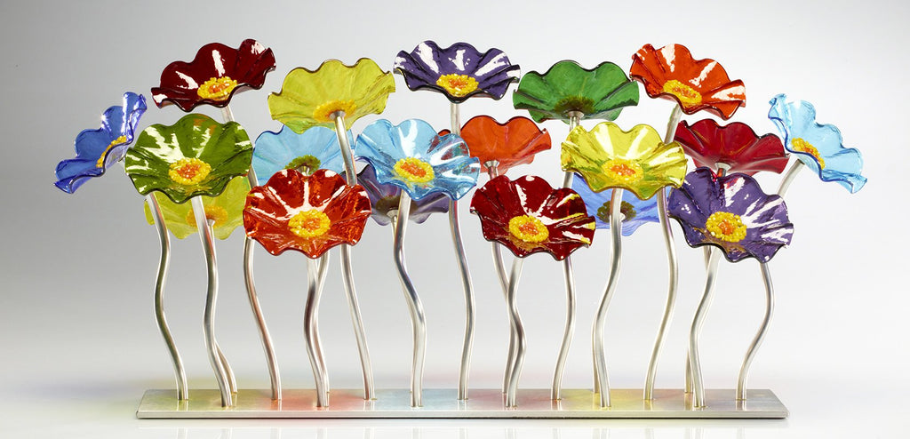 Garden 19 Prism 107 - Glass Flowers by Scott Johnson