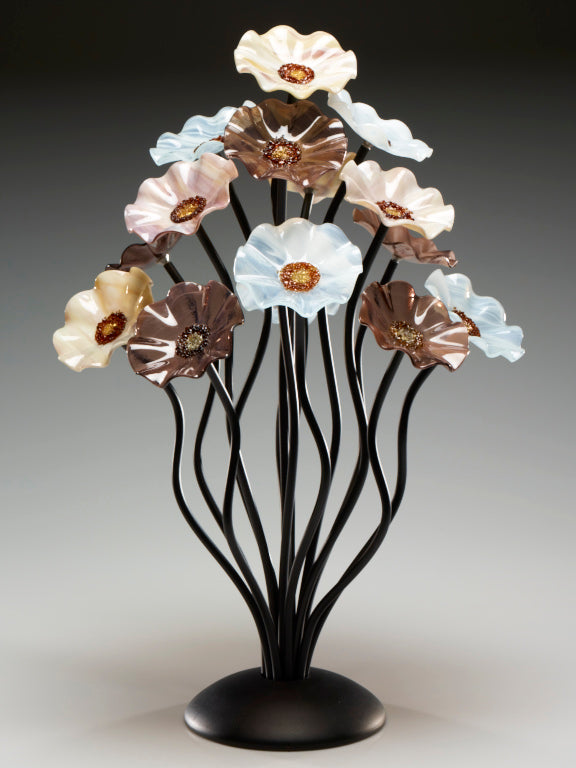 15 flower tree Naples - Glass Flowers by Scott Johnson