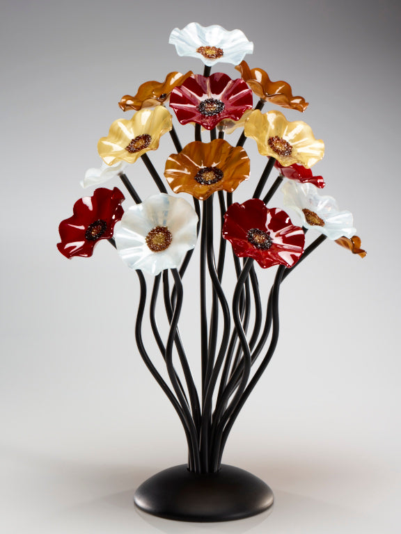 15 flower tree Marilyn - Glass Flowers by Scott Johnson