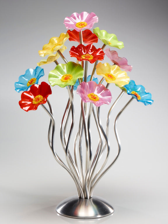 15 flower tree Beach - Glass Flowers by Scott Johnson