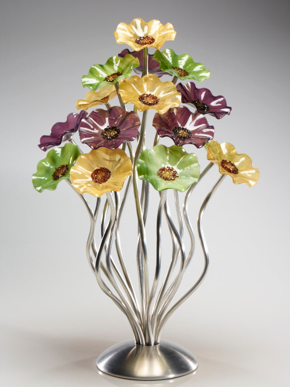 15 flower tree Aspen 182 - Glass Flowers by Scott Johnson