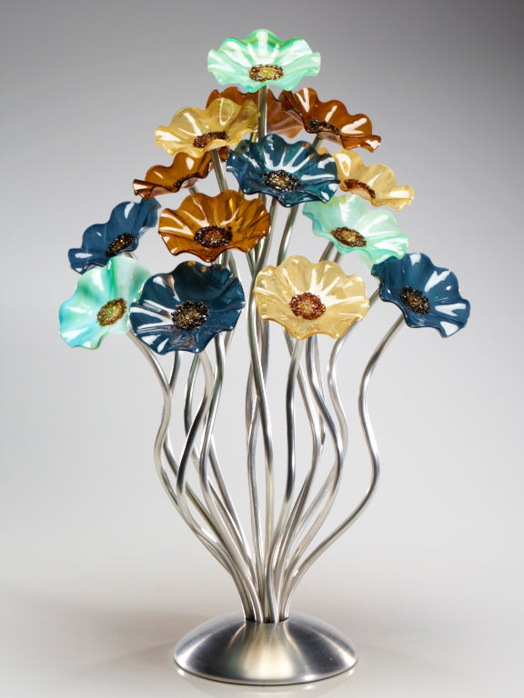 15 flower tree Sundrella - Glass Flowers by Scott Johnson