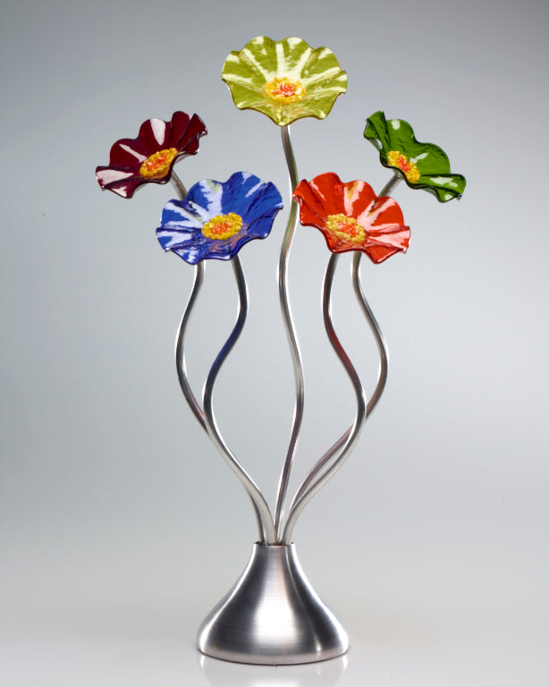 5 Flower Prism - Glass Flowers by Scott Johnson
