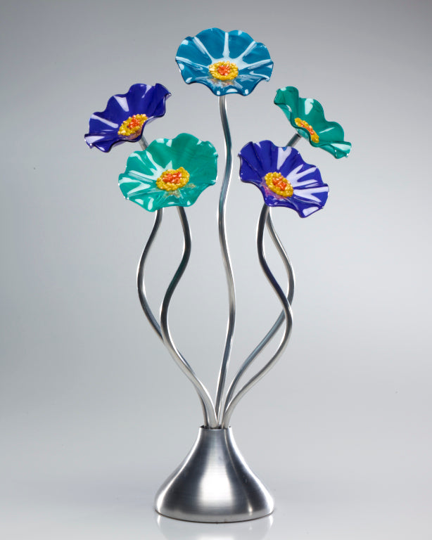 5 Flower Ocean - Glass Flowers by Scott Johnson