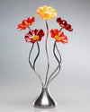 5 Flower Autumn - Glass Flowers by Scott Johnson