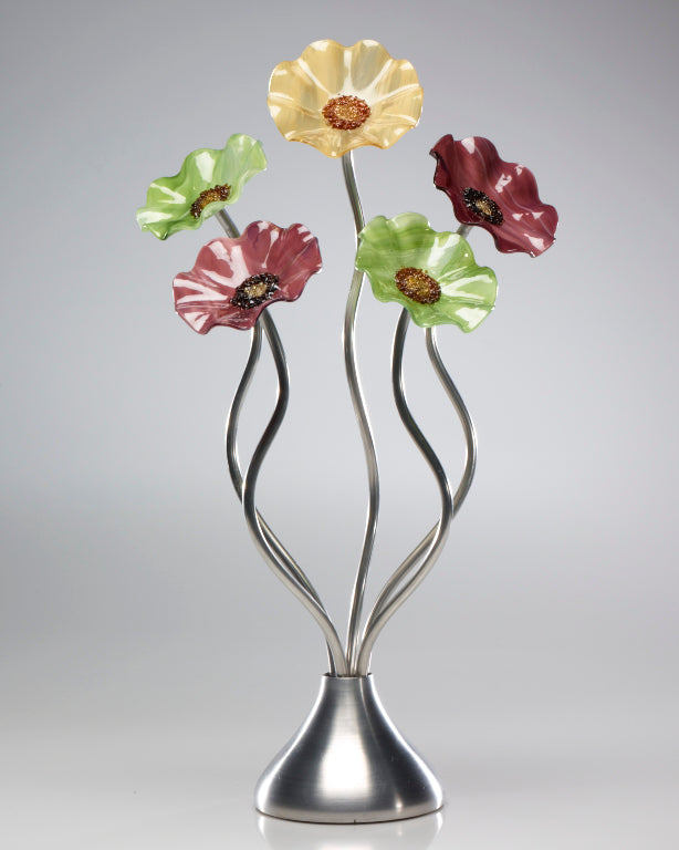 5 Flower Aspen 182 - Glass Flowers by Scott Johnson