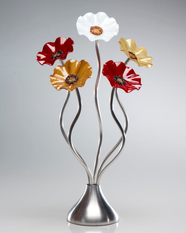 5 Flower Marilyn - Glass Flowers by Scott Johnson