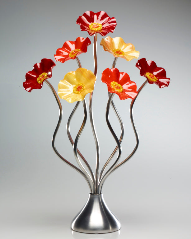7 Flower Autumn - Glass Flowers by Scott Johnson