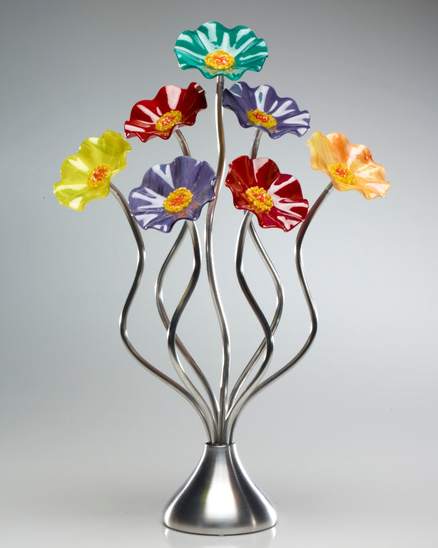 7 Flower Surprise - Glass Flowers by Scott Johnson