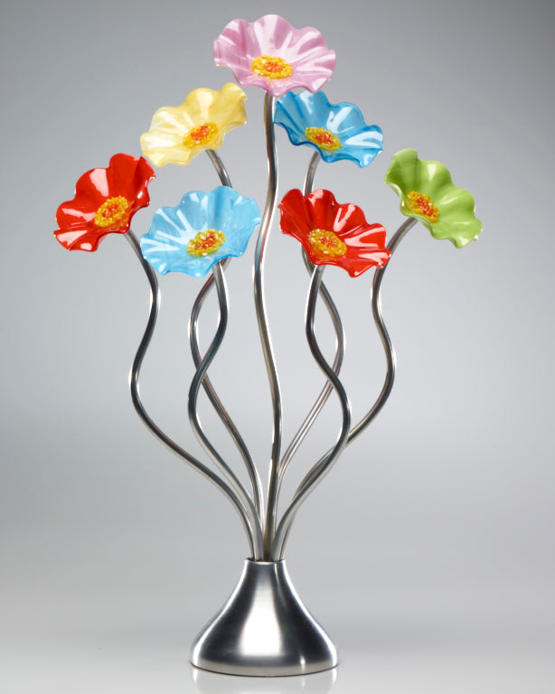 7 Flower Beach - Glass Flowers by Scott Johnson