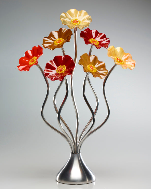 7 Flower Tuscany - Glass Flowers by Scott Johnson