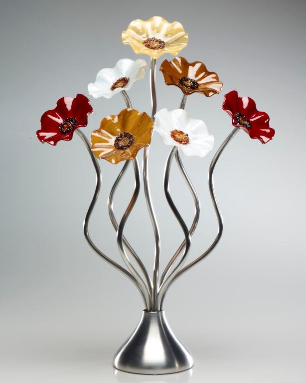 7 Flower Marilyn - Glass Flowers by Scott Johnson