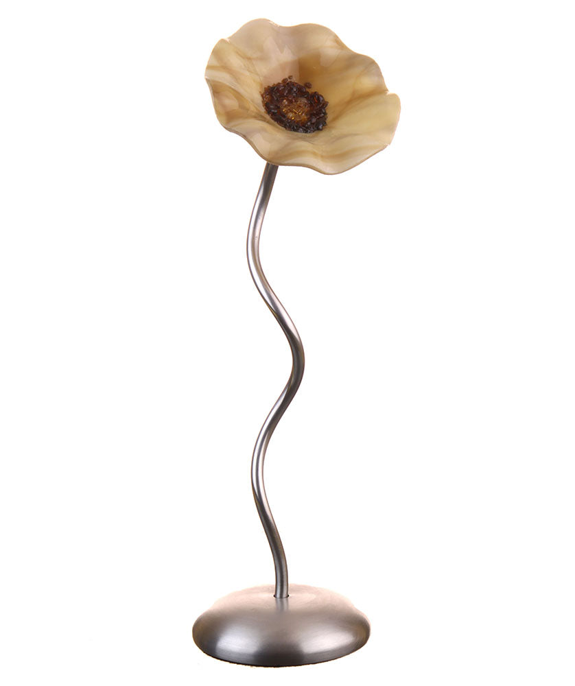 Single Stem - Caramel Cream BC - Glass Flowers by Scott Johnson