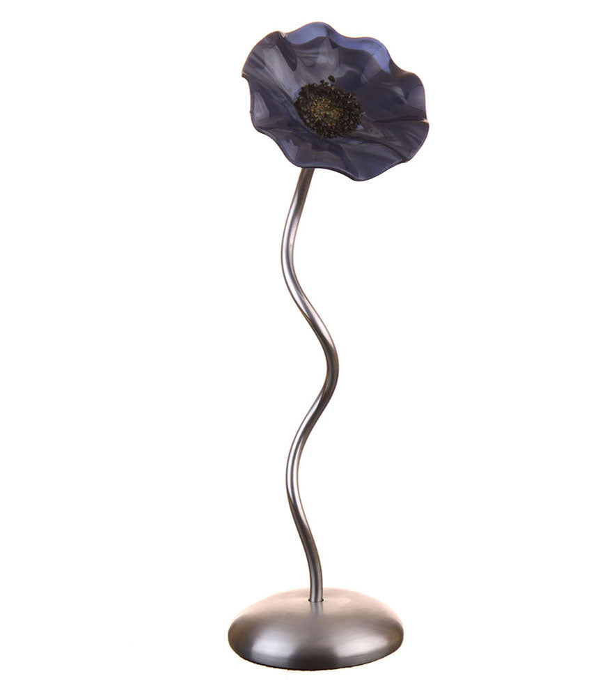 Single Stem - Navy BC - Glass Flowers by Scott Johnson