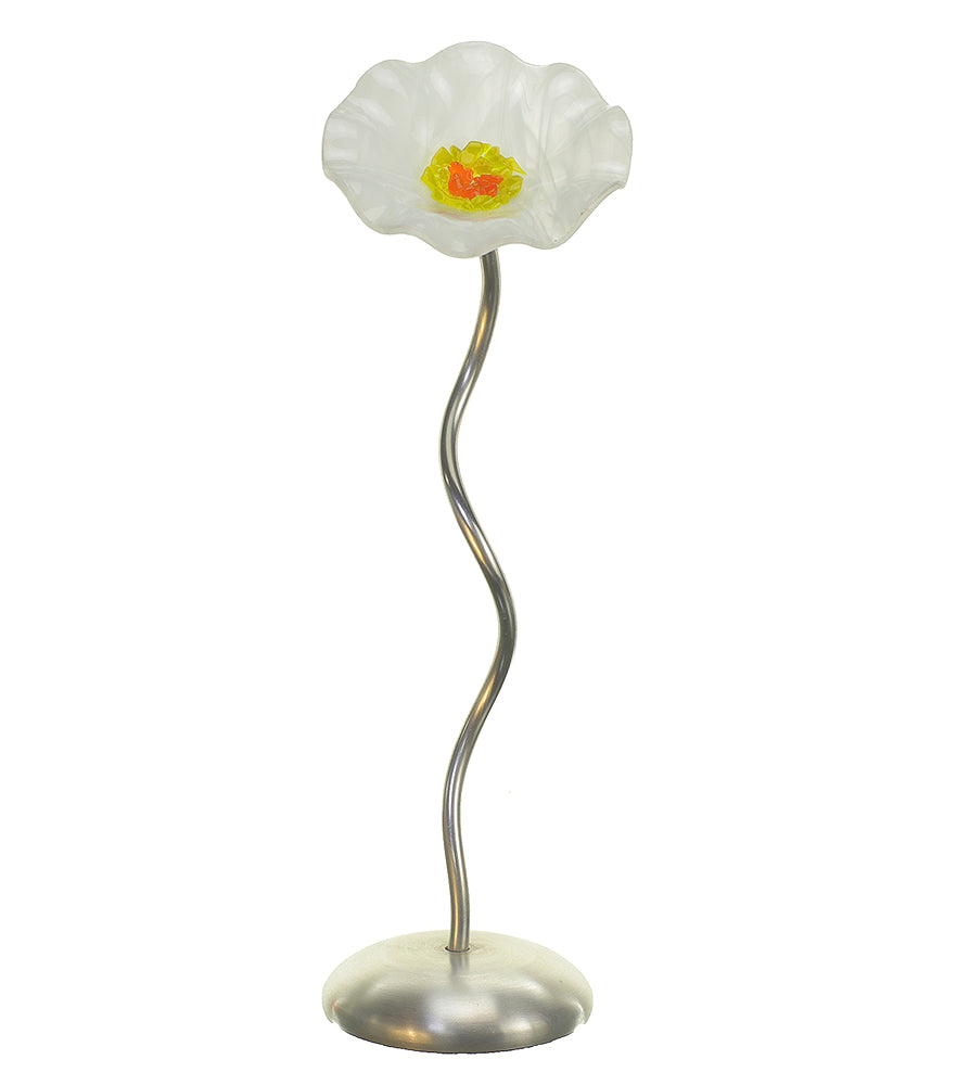 Single Stem - White - Glass Flowers by Scott Johnson