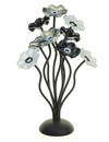 9 flower Black and White - Glass Flowers by Scott Johnson