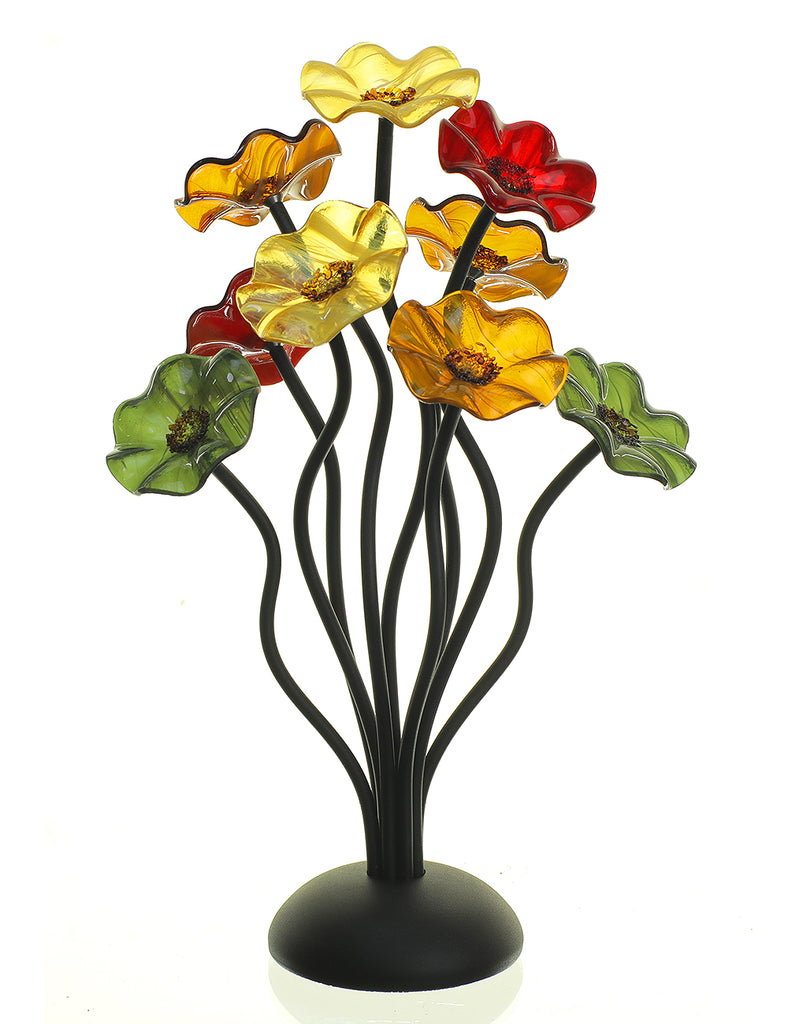 9 flower Breckenridge - Glass Flowers by Scott Johnson
